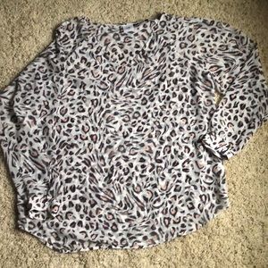 CABI Animal Print Blouse